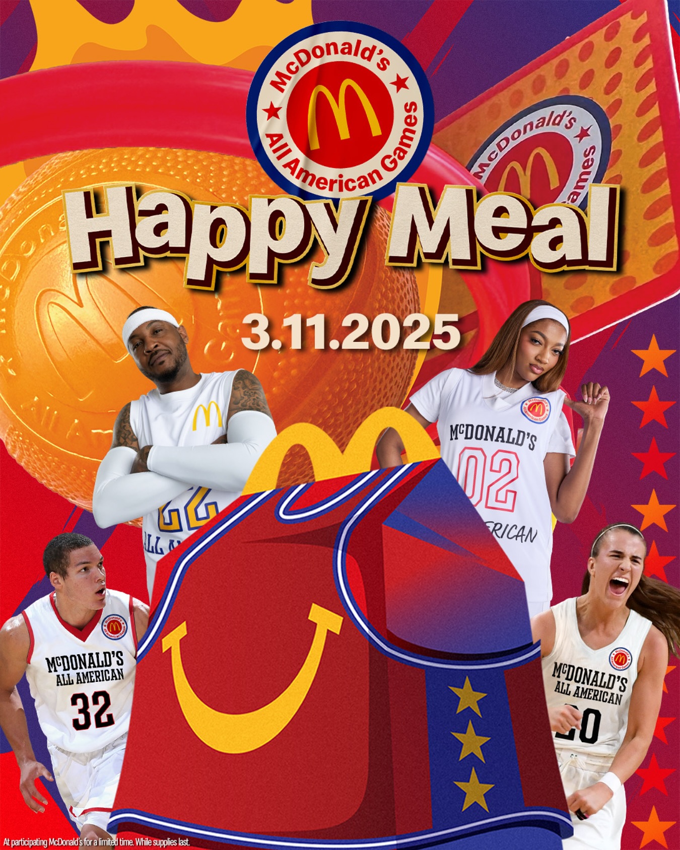 穿搭尺度大！WNBA球星安吉爾-里斯代言麥當(dāng)勞全美高中籃球賽
