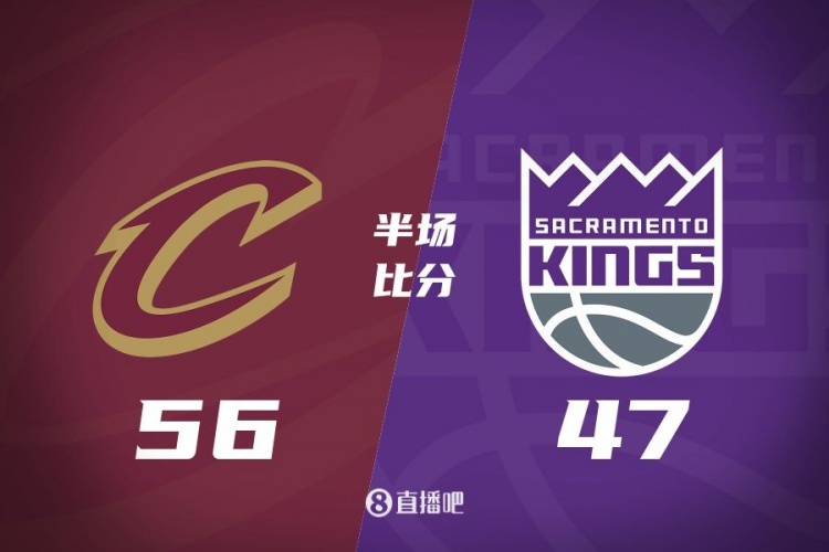 半場(chǎng)戰(zhàn)報(bào)：騎士領(lǐng)先國王9分 蒙克14分4助 米切爾9分5板杰羅姆12分