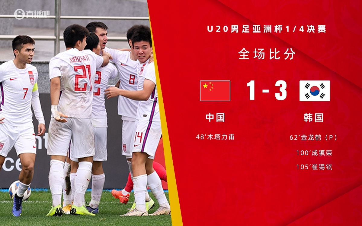 復(fù)仇！U22國足絕殺復(fù)仇韓國，2年前U20亞洲杯加時憾負(fù)無緣世青賽