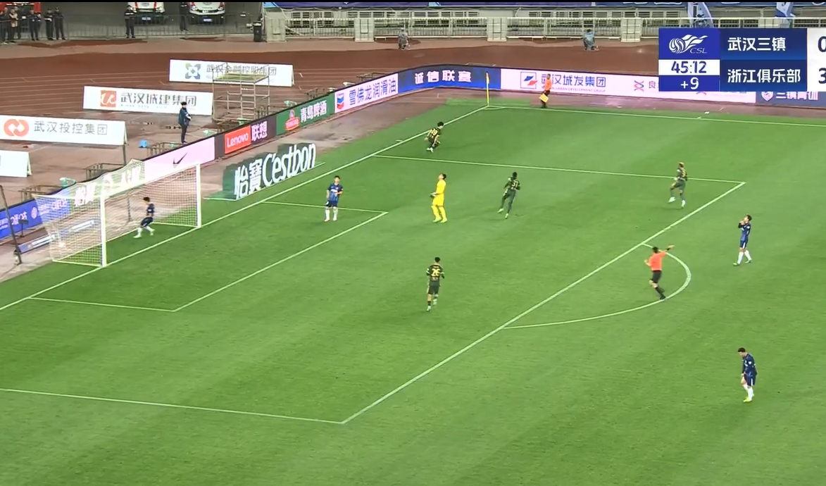 18歲王鈺棟中超處子球！三鎮(zhèn)后防白給，浙江半場4-0領先